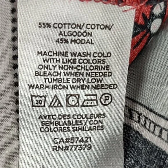 Ann Taylor Muted Red Clay Paisley Patterned Cotton Blend Bell Sleeve Top Size XL - Picture 12 of 12